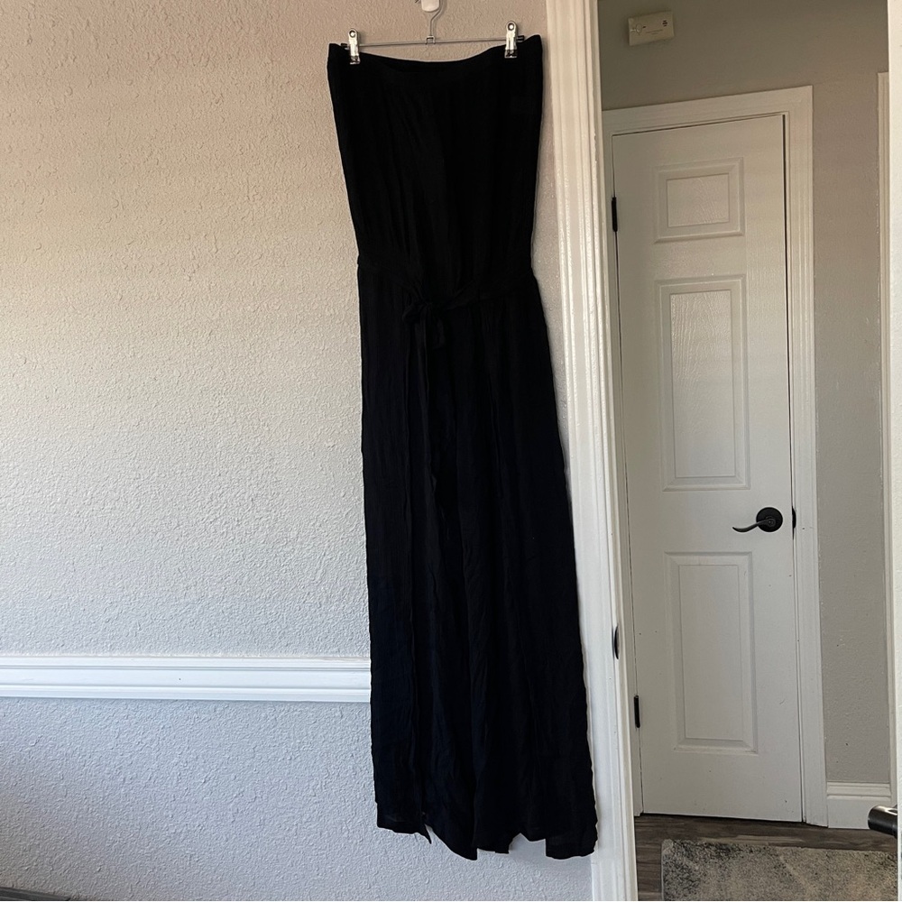 Vici Off Shoulder Strapless Wide Leg Jumpsuit Size L NWT - Picture 9 of 15